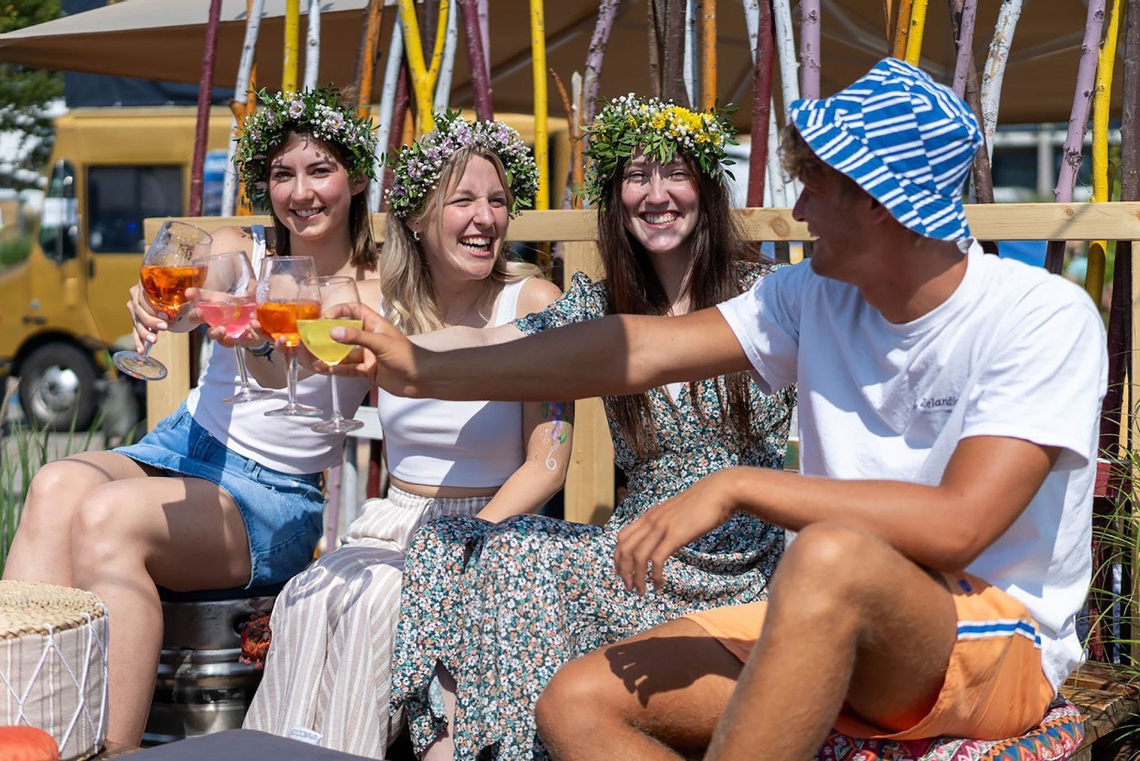 Gute Stimmung beim HÆDI-Festival in St. Peter-Ording.