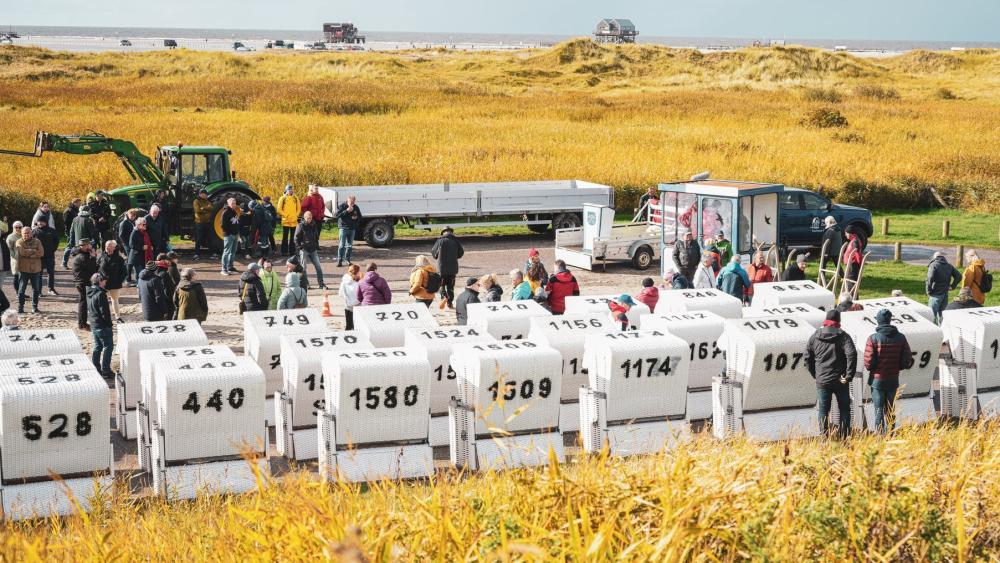 Strandkorb-Auktion in St. Peter-Ording