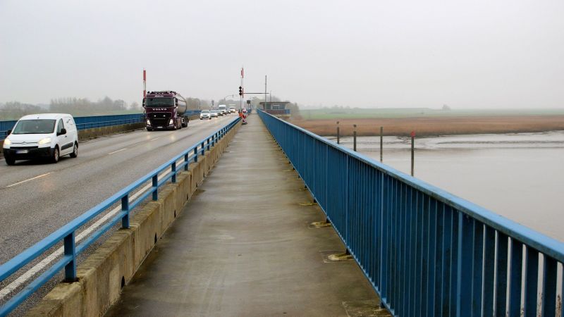 Eiderbrücke Tönning wird gesperrt