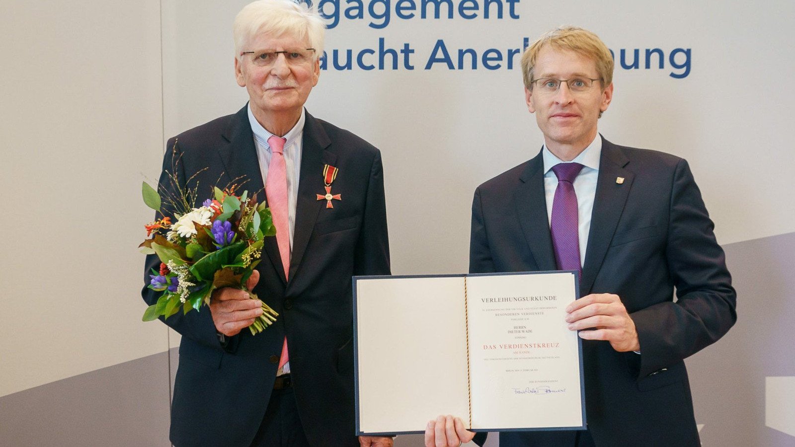 Bundesverdienstkreuz für Dieter Wade