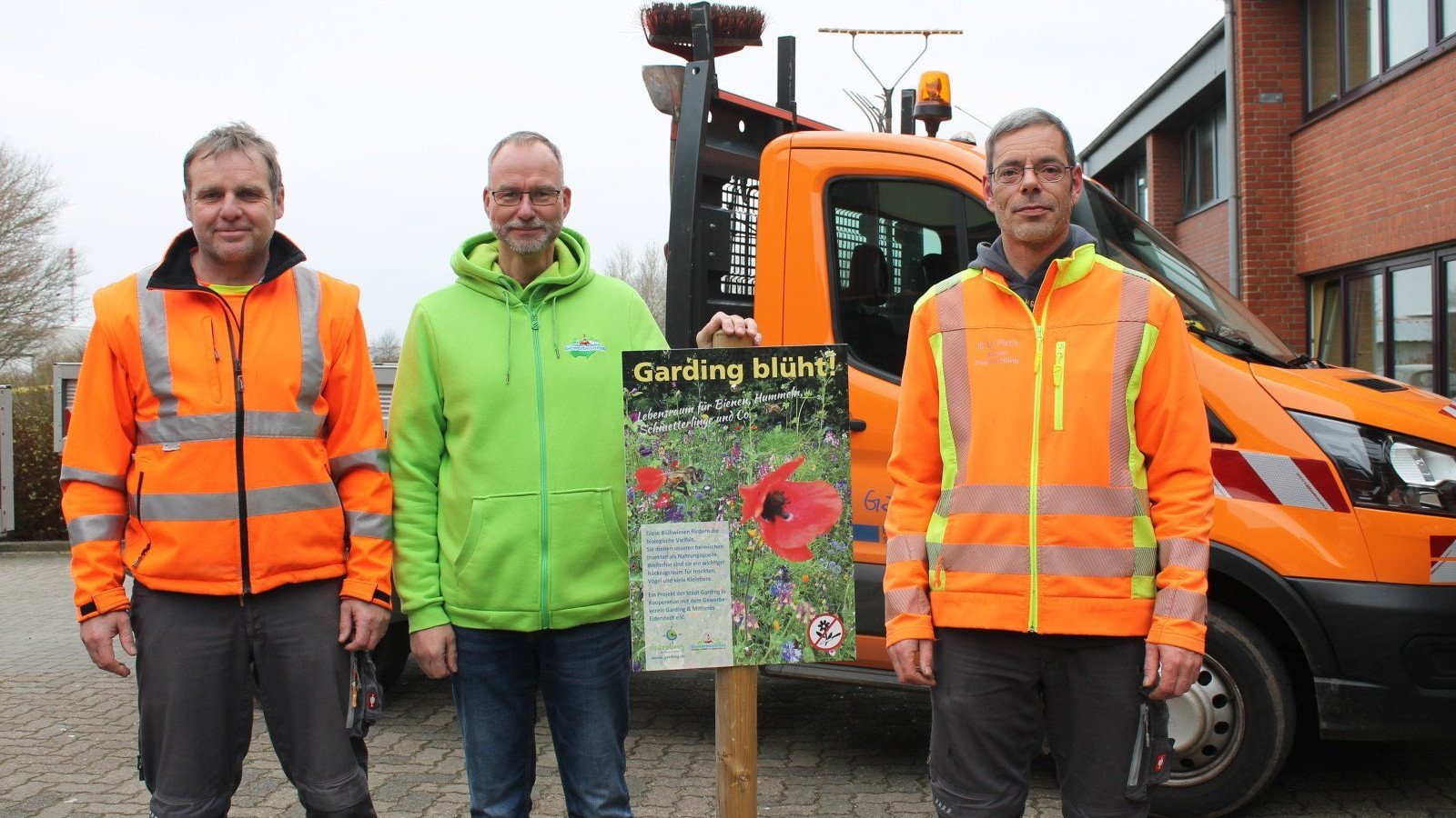 Farbenfrohe Aktion des Gewerbevereins