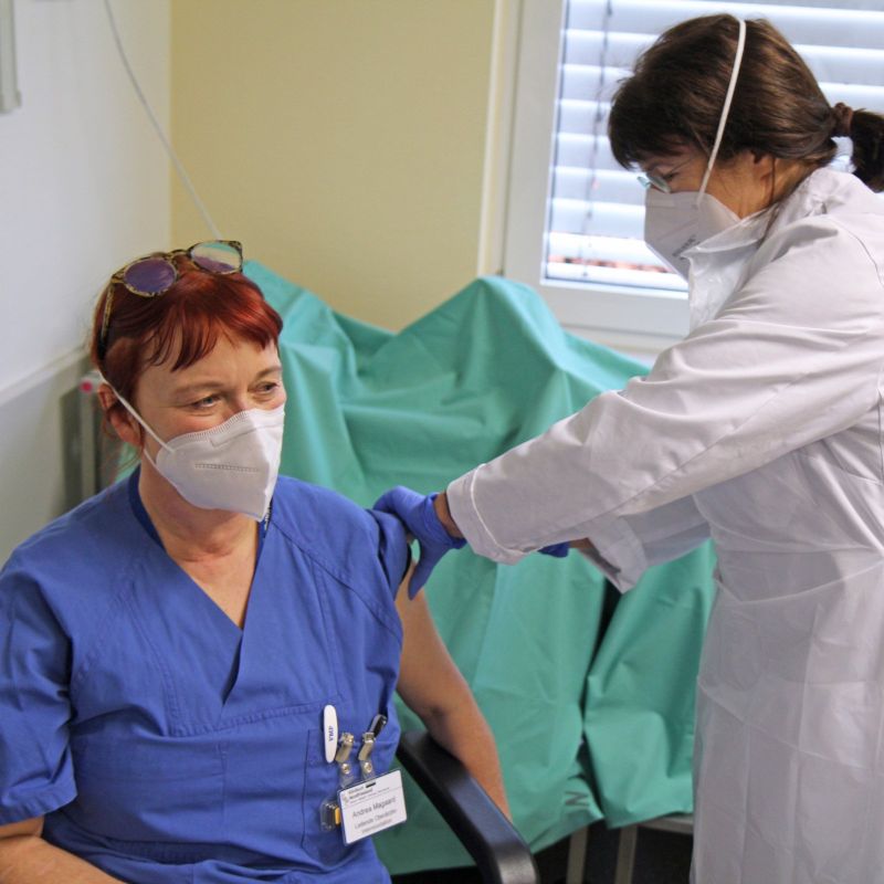 Impfstart im Klinikum Nordfriesland