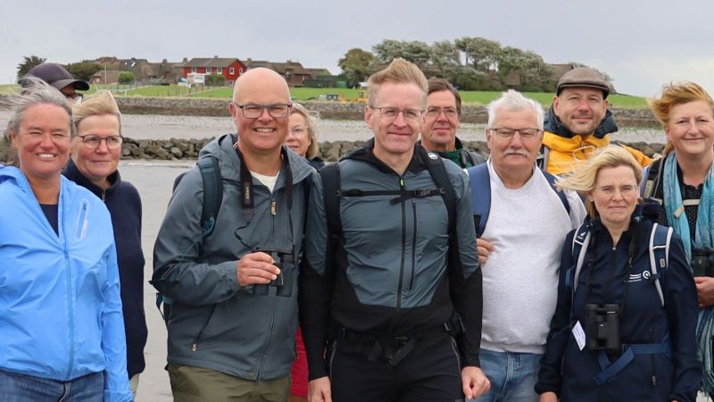 Ministerpräsident und Umweltminister besuchen Hallig Oland