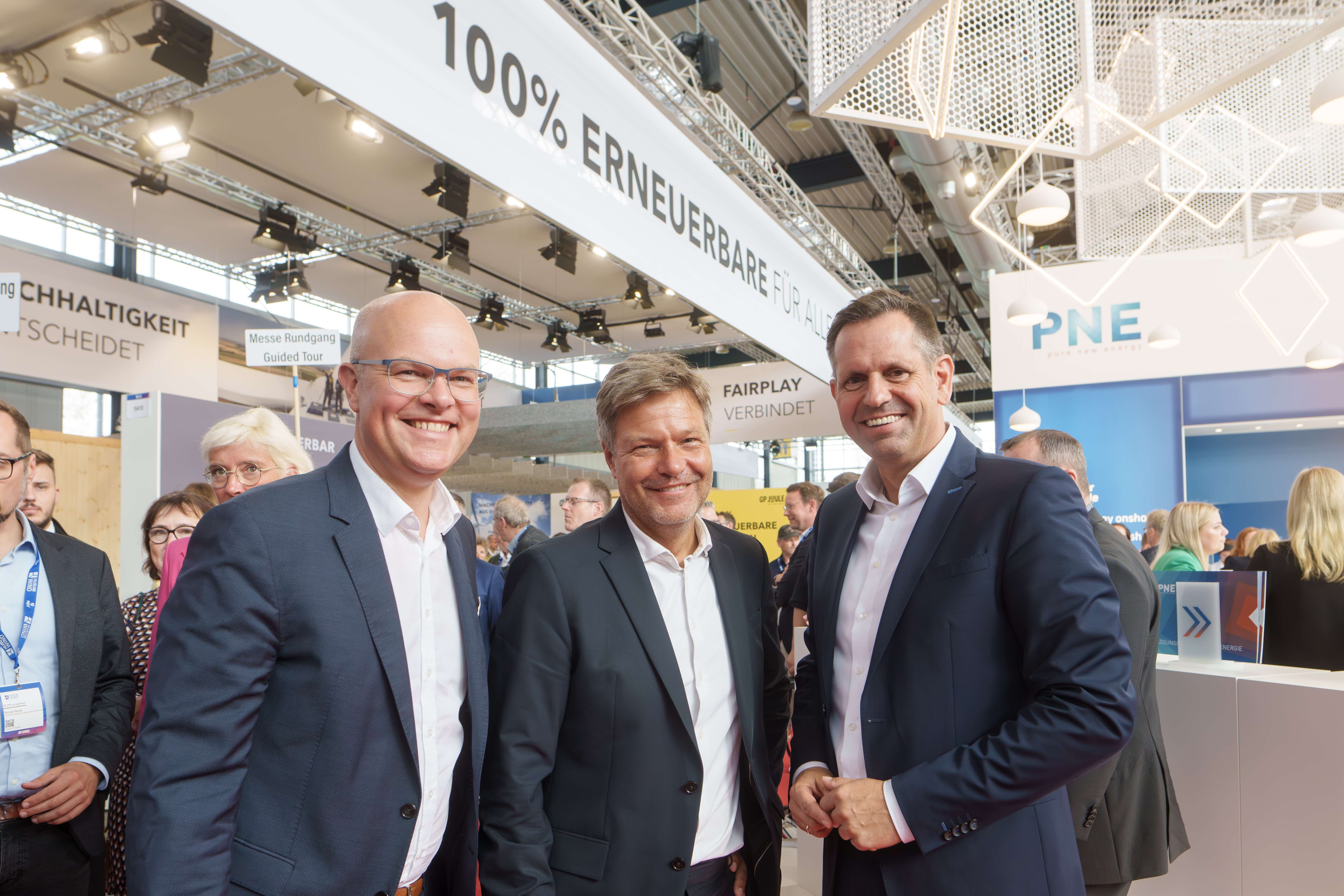 Tobias Goldschmidt, Robert Habeck und Olaf Lies